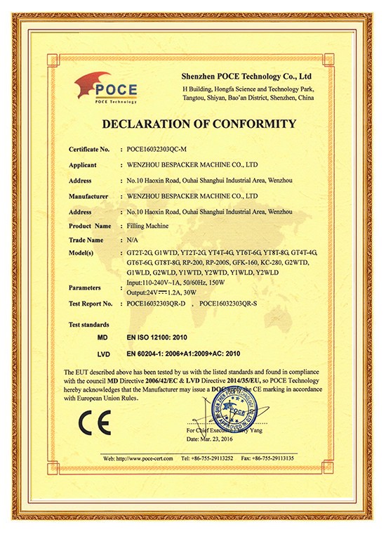 Bespacker machine Manufacturers